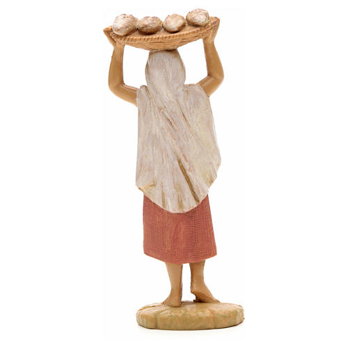 Shepherdess with tray, 12cm by Fontanini 2