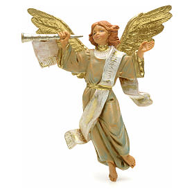 Krippenfigur Engel mit Trompete 12 cm Fontanini