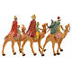 Três Reis Magos e camelo para Presépio Fontanini com figuras de altura média 6,5 cm s2