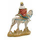 Rei Mago branco no cavalo para Presépio Fontanini com figuras de altura média 19 cm s3