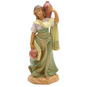 Mädchen Figur, mit Amphoren, 12 cm Fontanini