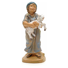 Figur Junge mit Lamm 12 cm Fontanini