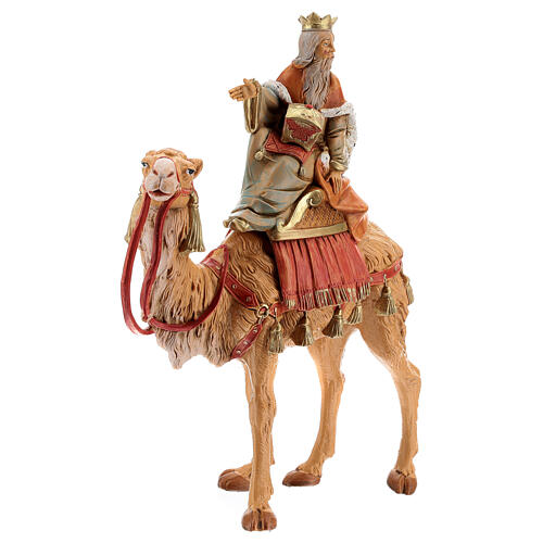 Figur weisser heiliger König auf Kamel 19 cm Fontanini 4
