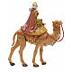 Rei Mago negro no camelo para Presépio Fontanini com figuras de altura média 19 cm s2