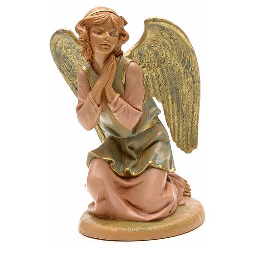 Figur von Fontanini, Engel auf den Knien, 30 cm 1