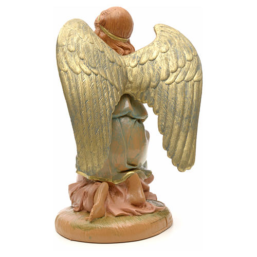 Anjo de joelhos em adoração para Presépio Fontanini com figuras de altura média 30 cm 3