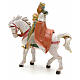 Rei Mago branco no cavalo para Presépio Fontanini com figuras de altura média 12 cm s2