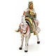 Rei Mago branco no cavalo para Presépio Fontanini com figuras de altura média 12 cm s4