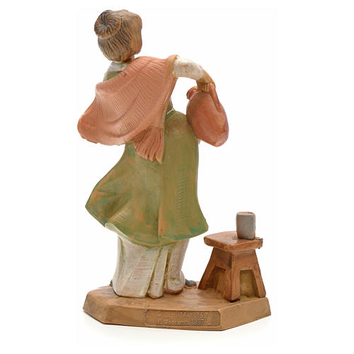 Pastorinha com jarra para Presépio Fontanini com figuras de altura média 12 cm 2