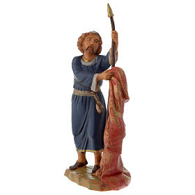 Homme au rideau crèche Fontanini 12 cm