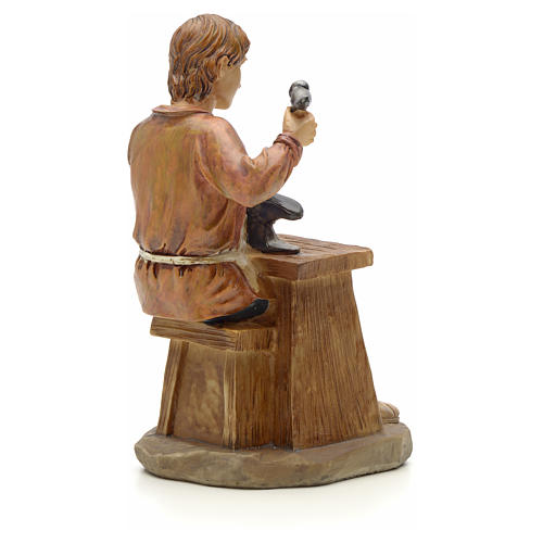 Shoemaker figurine in resin for nativities of 20cm 3