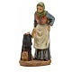 Farmer with chestnut pot figurine in resin for nativities of 20cm s1