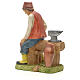 Man making pans figurine in resin for nativities of 20cm s2