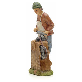 Rémouleur peinte crèche 20 cm résine