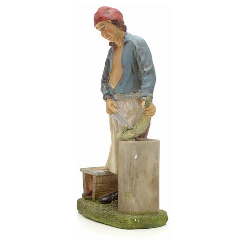 Nativity figurine, fishmonger 20cm resin 2