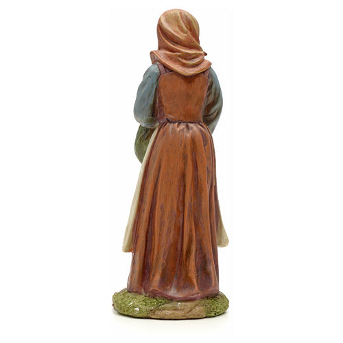 Nativity figurine, resin woman with bundle 20cm 3