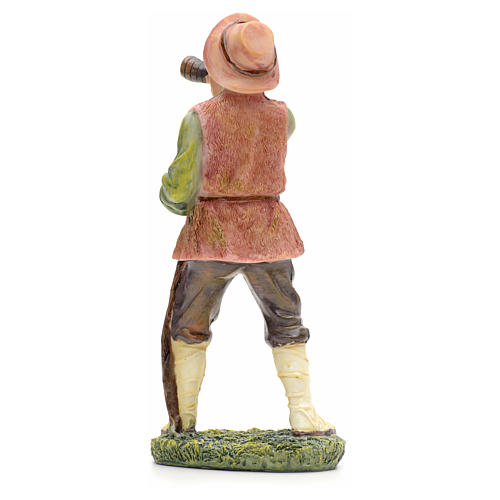 Nativity figurine, shepherd with horn 21cm 3