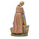 Woman washing clothes figurine in resin for nativities of 21cm s3