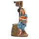 Woman sitting on well figurine in resin for nativities of 21cm s1