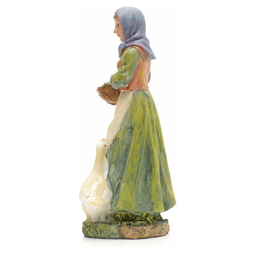 Nativity figurine, shepherdess with ducks 21cm 2