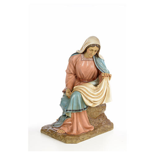 Nativity figurine wood pulp, Virgin Mary, 160cm (elegant dec.) 6