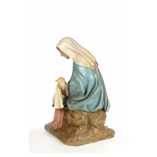 Nativity figurine wood pulp, Virgin Mary, 160cm (elegant dec.) 7
