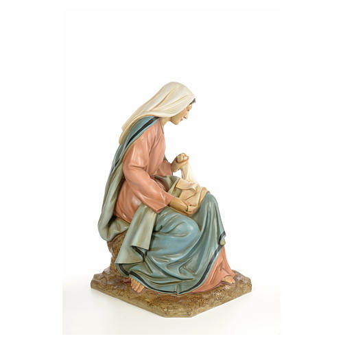 Nativity figurine wood pulp, Virgin Mary, 160cm (elegant dec.) 8