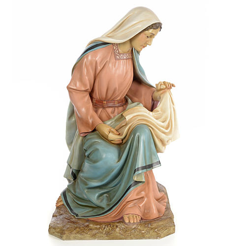 Nativity figurine wood pulp, Virgin Mary, 160cm (elegant dec.) 1