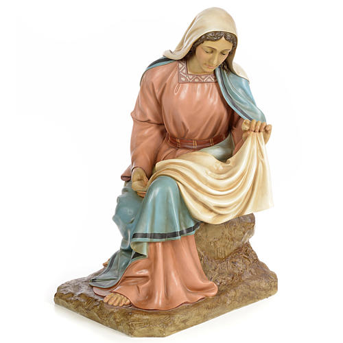 Nativity figurine wood pulp, Virgin Mary, 160cm (elegant dec.) 2