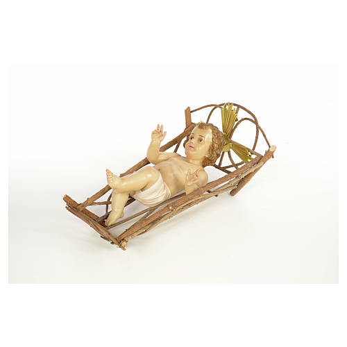 Nativity figurine wood pulp, Baby Jesus, 160cm (elegant dec.) 6