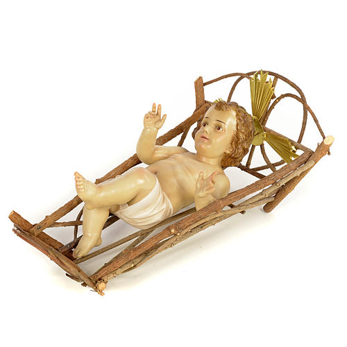 Nativity figurine wood pulp, Baby Jesus, 160cm (elegant dec.) 2