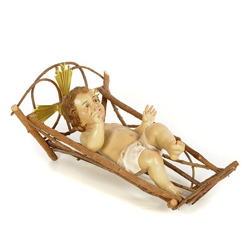 Baby Jesus figurine wood pulp elegant dec. 160cm Nativity Scene 4