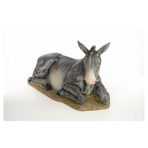 Nativity figurine, donkey, wood pulp, 160cm (elegant decor.) 5