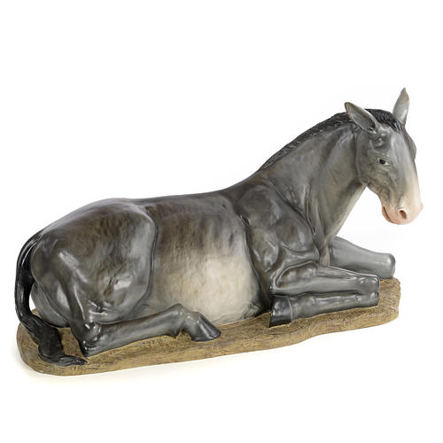 Nativity figurine, donkey, wood pulp, 160cm (elegant decor.) 1