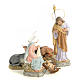 Nativity in wood pulp, (fine decoration) 30cm s4