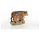 Cow and calf, wood pulp, for nativity 20cm (fine decor.) s8