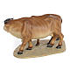Cow and calf, wood pulp, for nativity 20cm (fine decor.) s3