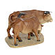 Nativity figurine, cow and calf, wood pulp, 20cm (fine decor.) s4
