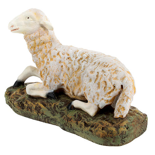 Nativity figurine, sitting lamb in wood pulp, 30 cm 2