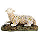 Nativity figurine, sitting lamb in wood pulp, 30 cm s1