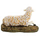 Nativity figurine, sitting lamb in wood pulp, 30 cm s4
