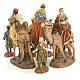 Los Tres Reyes Magos  en camellos 20 cm pasta de madera dec. ext s1