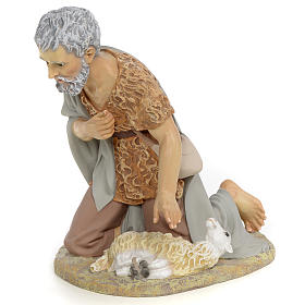 Nativity figurine, shepherd offering lamb, 40cm (fine decoration