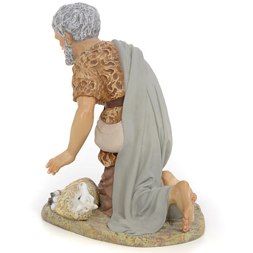Nativity figurine, shepherd offering lamb, 40cm (fine decoration 3