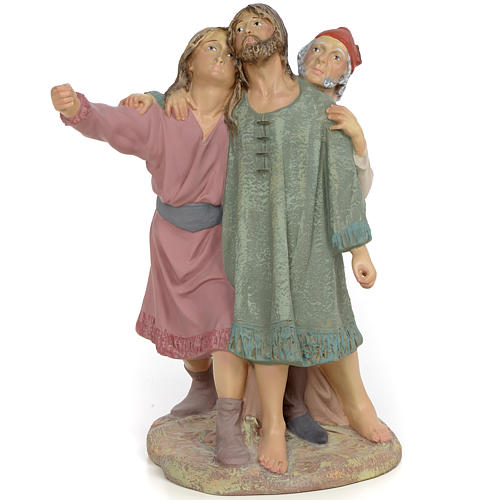 Nativity figurine, group of 3 shepherds, 30cm (fine decoration) 1