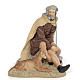 Pastor com cão 30 cm pasta de madeira acab. gracioso s1