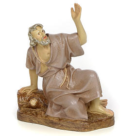 Nativity figurine, astonished man, 20cm (antique decoration)