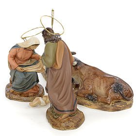 Nativity with 5 pieces, 15cm (antique decoration)