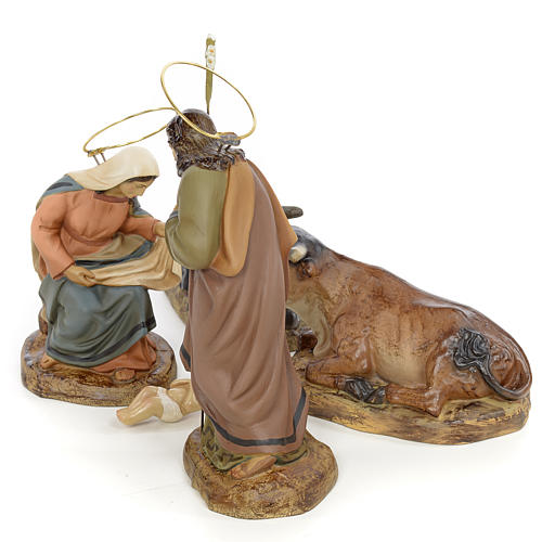 Nativity with 5 pieces, 15cm (antique decoration) 2