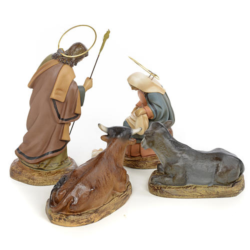 Nativity with 5 pieces, 15cm (antique decoration) 3
